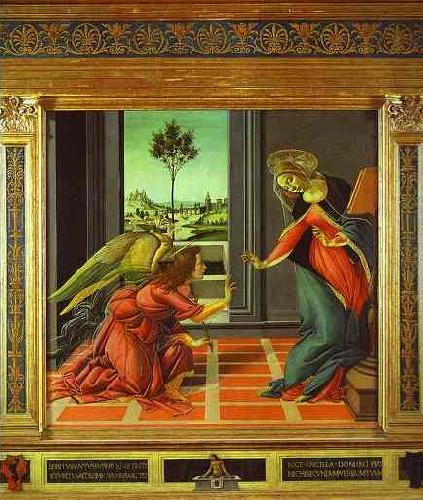 Sandro Botticelli Cestello Annunciation Spain oil painting art
